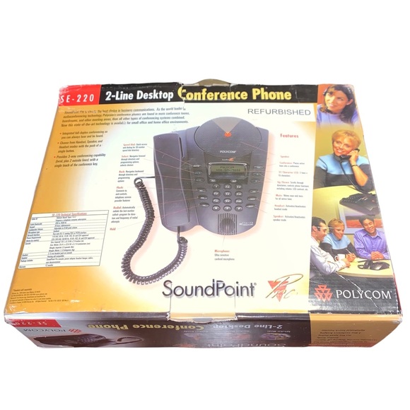 Polycom Soundpoint Pro 2-Line Desktop Conference Phone - Picture 2 of 3